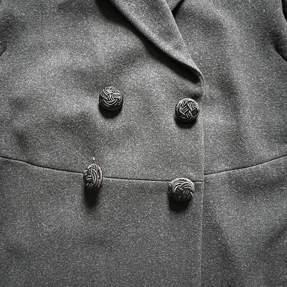 Vintage Emporio Armani Long Wool Trench Overcoat Made in Italy Womens 44 / L/XL - Picture 4 of 16